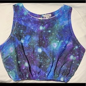 LA HEARTS Galaxy top crop lightweight SIZE large